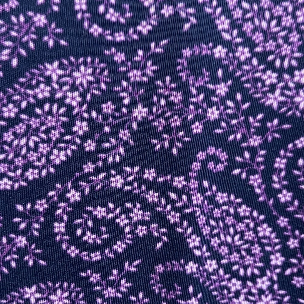 Lands End purple paisley floral top. Size large. - Picture 6 of 6